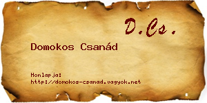 Domokos Csanád névjegykártya
